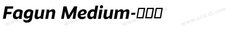 Fagun Medium字体转换
